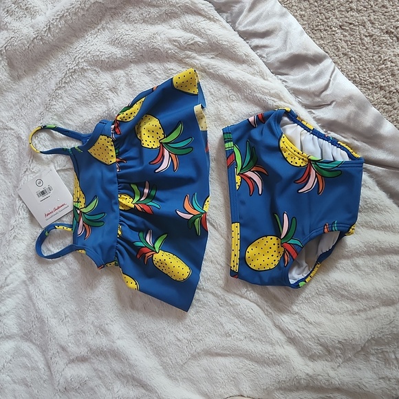 Hanna Andersson Swim Hannah Andersson Baby Girl Swimsuit 36 Mo 2 Piece Pineapple Bnwt Poshmark